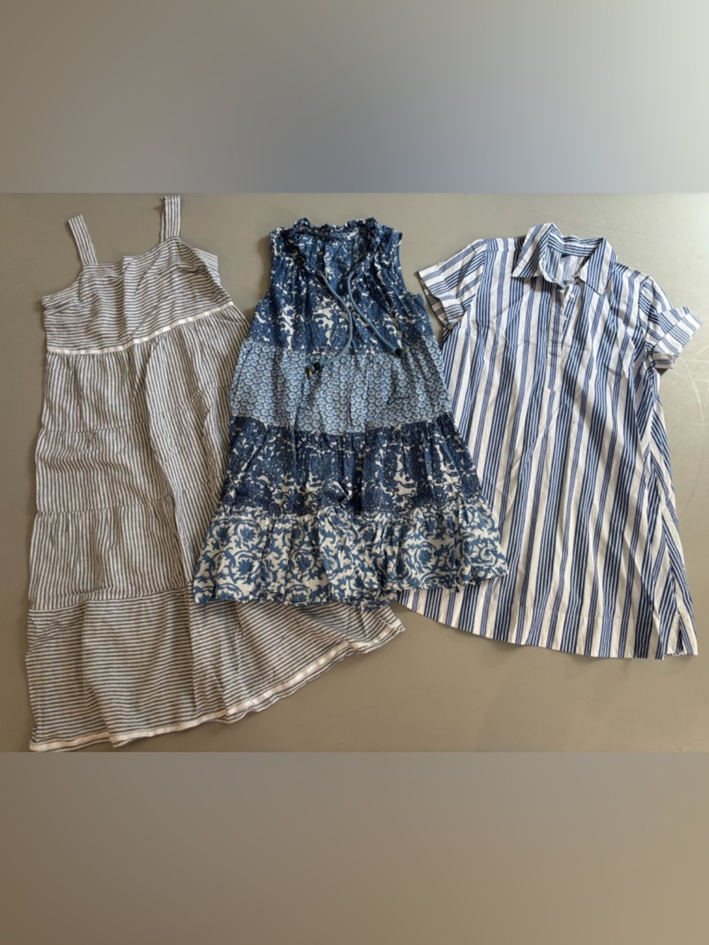 Blue & White Mixed Summer Dress Bundle-all 3 for one great price!